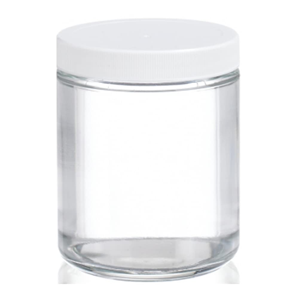 Clear Glass 2oz Straight Sided Jar with Screw Cap, Case of 24 Y9349