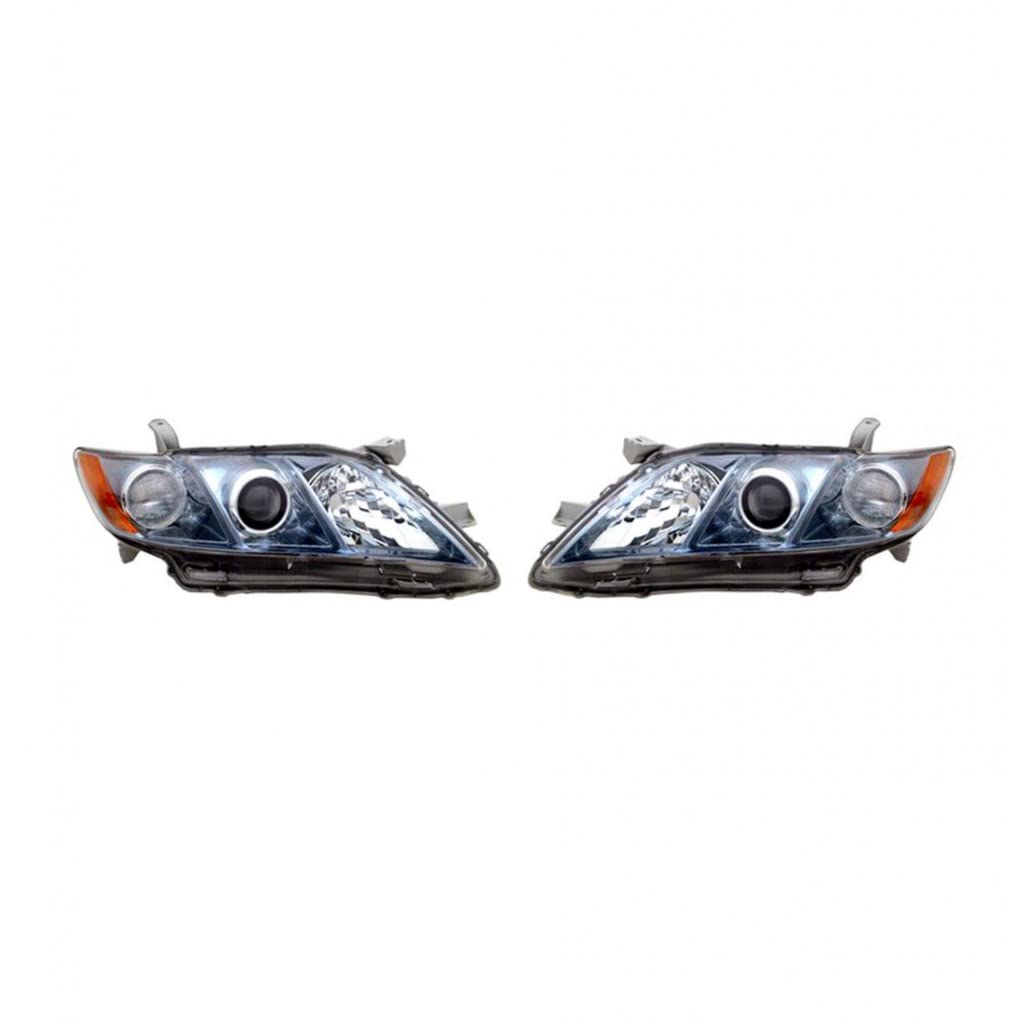 For Toyota Camry 2007 2008 2009 Headlight Driver and Passenger Side Pair K8368