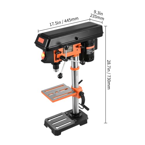 10'' 5-Speed Cast Iron Benchtop Drill Press V263