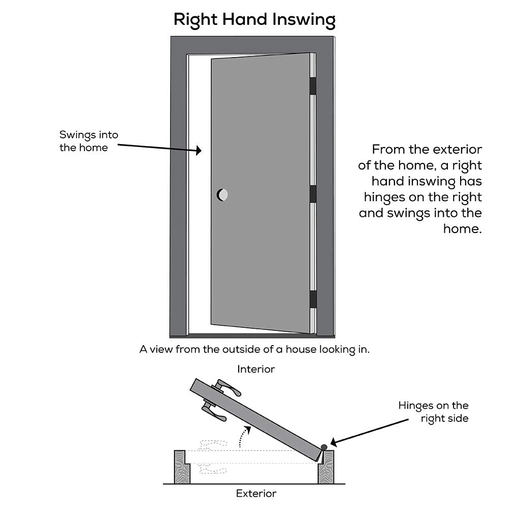 Steel Primed Right Hand In-Swing Prehung Front Door with Pet Door Clear Glass 36" x 80" C384045