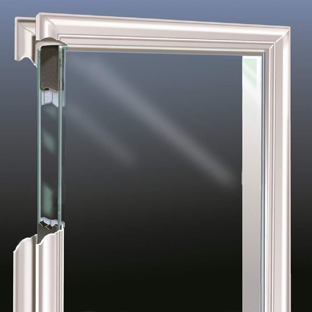 Steel Primed Right Hand In-Swing Prehung Front Door with Pet Door Clear Glass 36" x 80" C384045