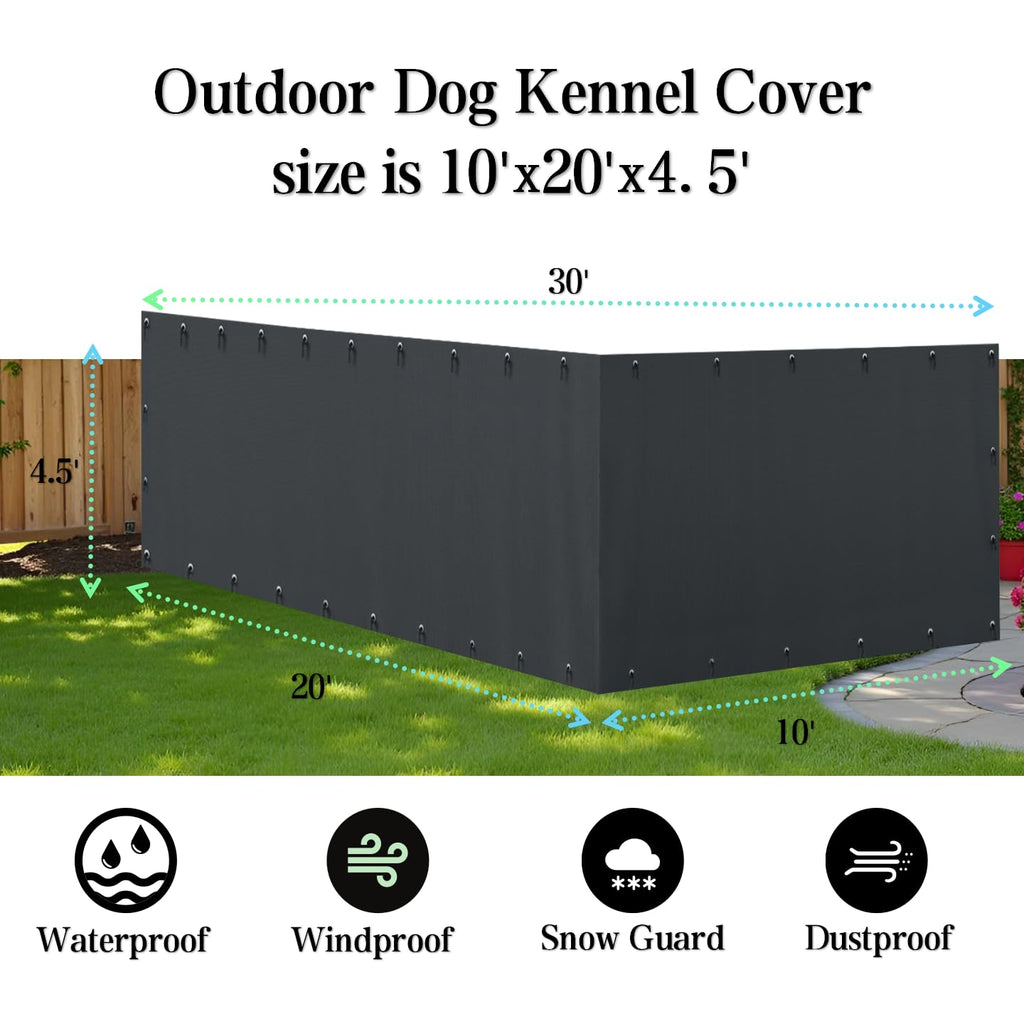 600D Waterproof Oxford Fabric Kennel Cover with Storage Bag P61492