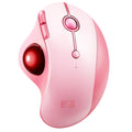 Wireless Ergonomic Pink Trackball Mouse H50573