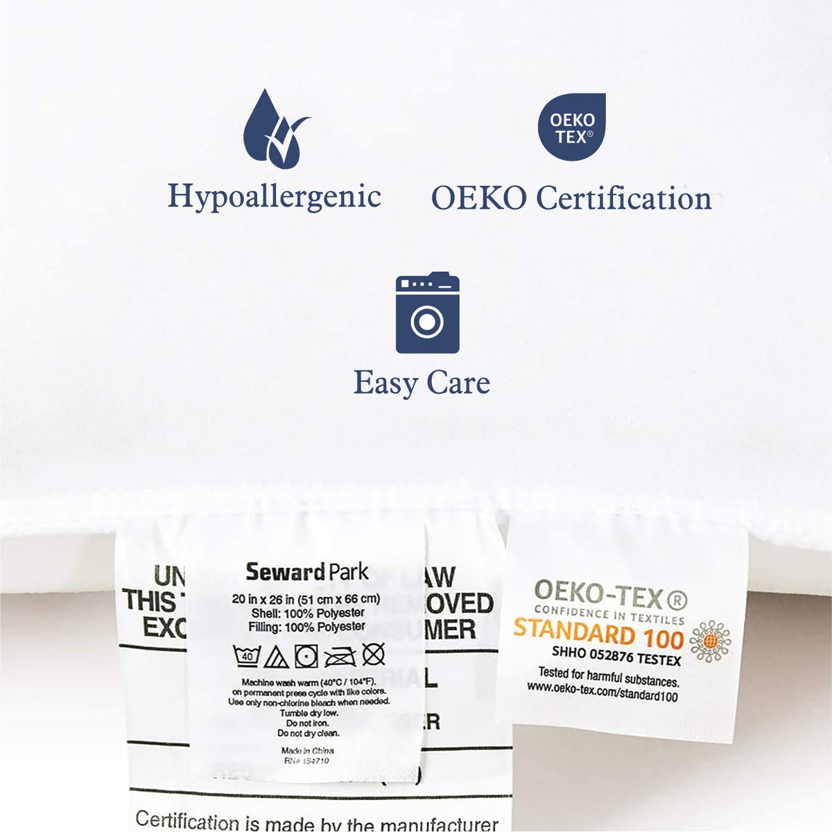 King Size Down Alternative Cooling Pillow Set of 2 M200334