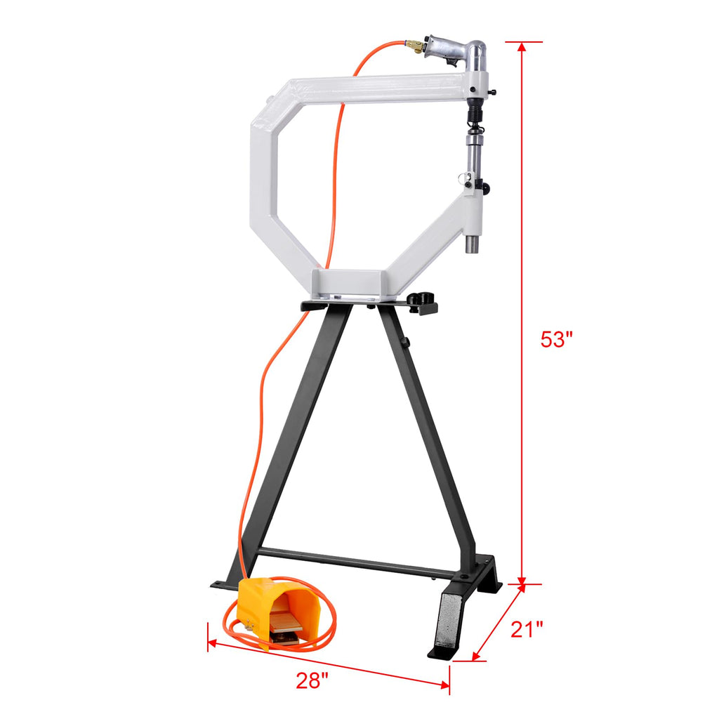 Pneumatic Planishing Hammer with Steel Frame Stand and Foot Pedal Y2727