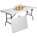 6 ft Plastic Folding Table with Carry Handle T105