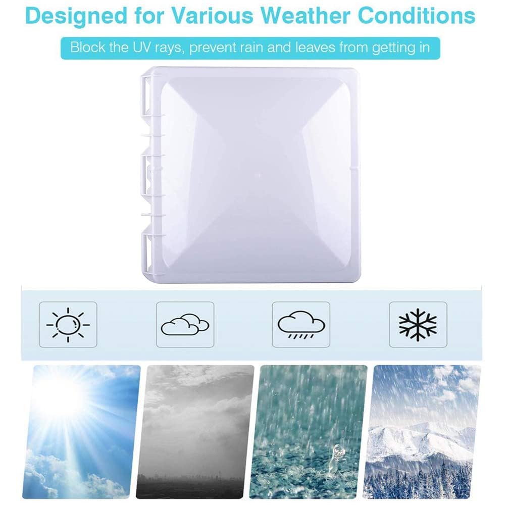 White 13" x 13" RV Roof Vent Cover Replacement U38675