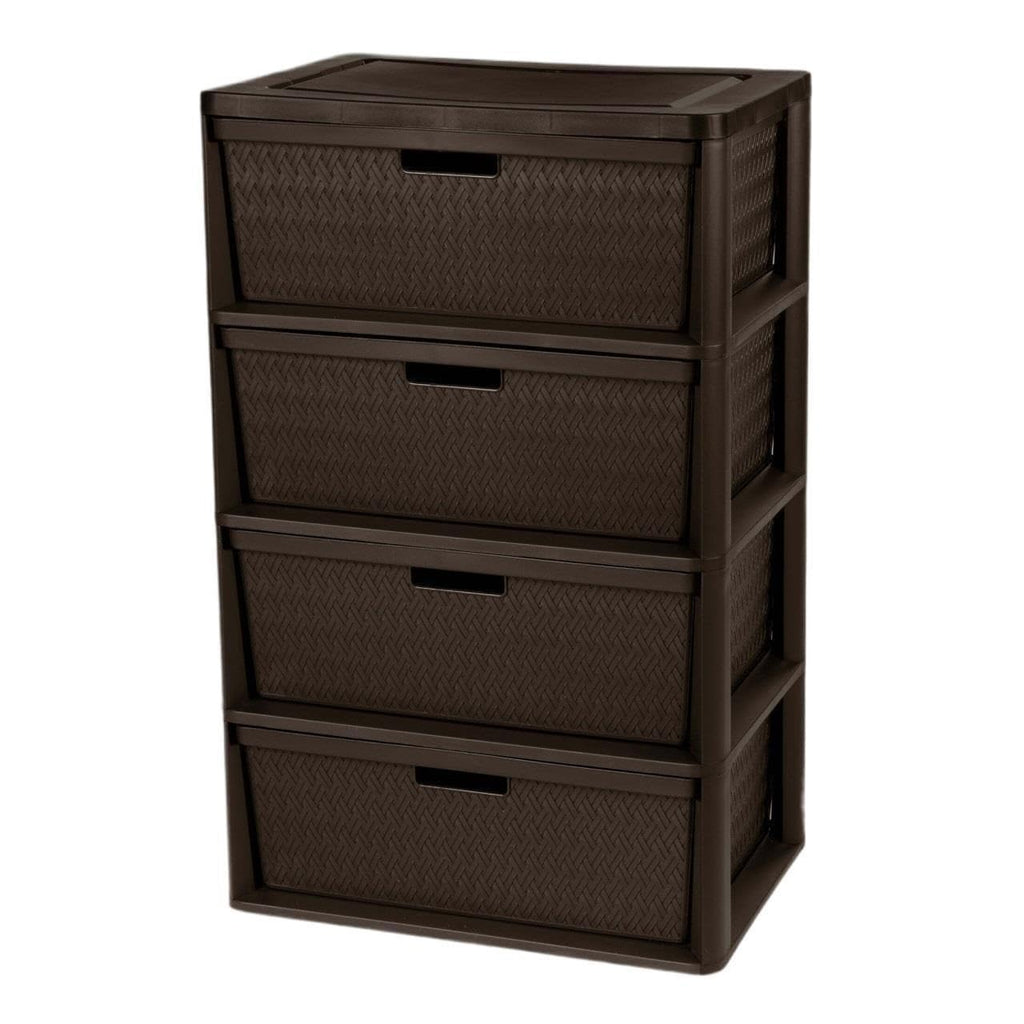Brown 4 Drawer Storage Tower I298884