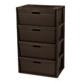 Brown 4 Drawer Storage Tower I298884