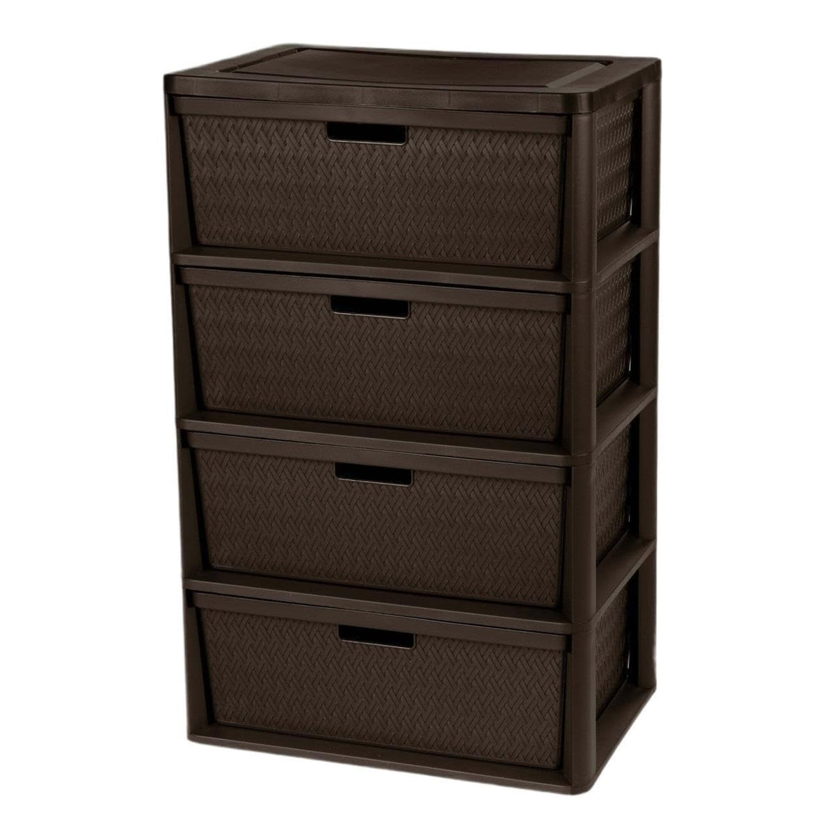 Brown 4 Drawer Storage Tower I298884