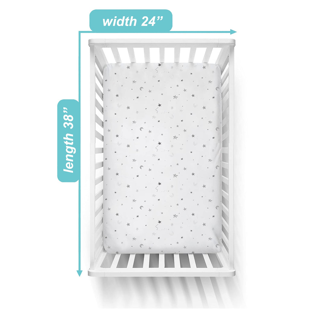 3 Pack Fitted Mini Crib Sheet 38x24" L65964