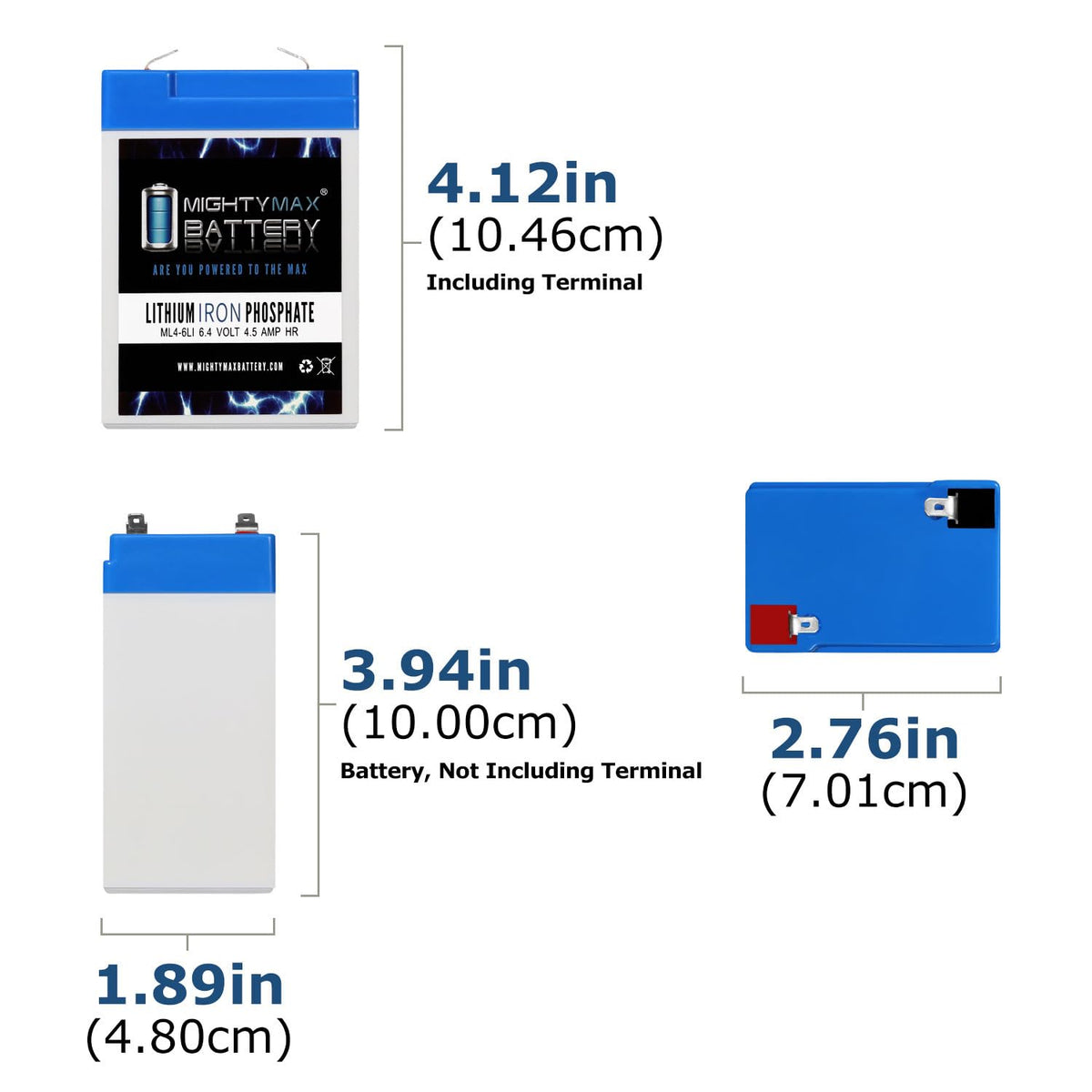 6V 4.5AH Lithium Replacement Battery V6168