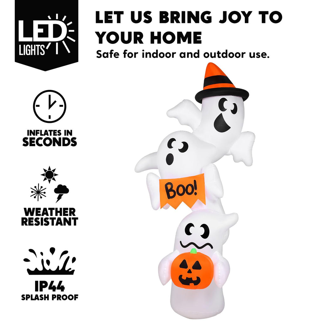 Inflatable Ghost Outdoor Decorations with LEDs Y17152