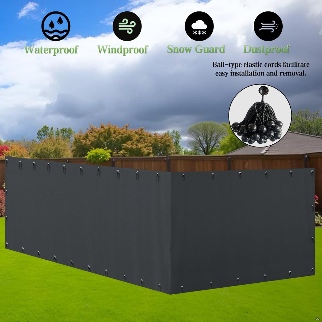 600D Waterproof Oxford Fabric Kennel Cover with Storage Bag P61492