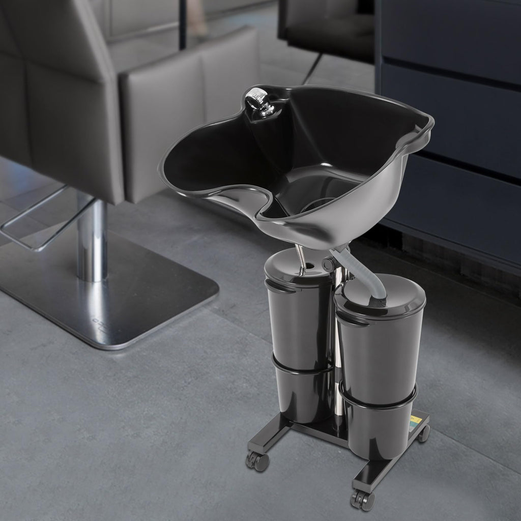 Portable Shampoo Sink with Electric Pump and Adjustable Height N340730