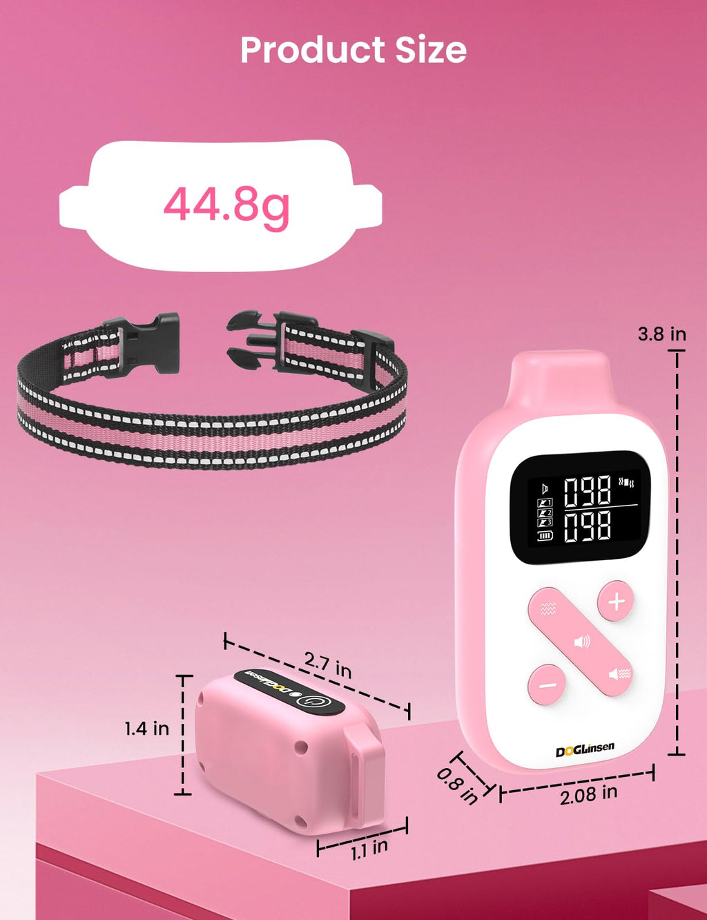 Beep and Vibrating Dog Collar with Remote L3229
