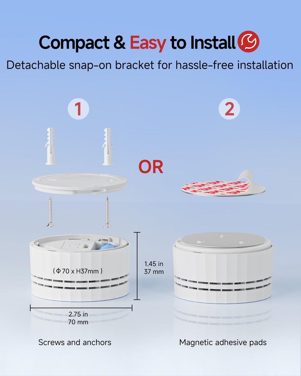 Carbon Monoxide Detectors 3-Pack with Gateway J3088
