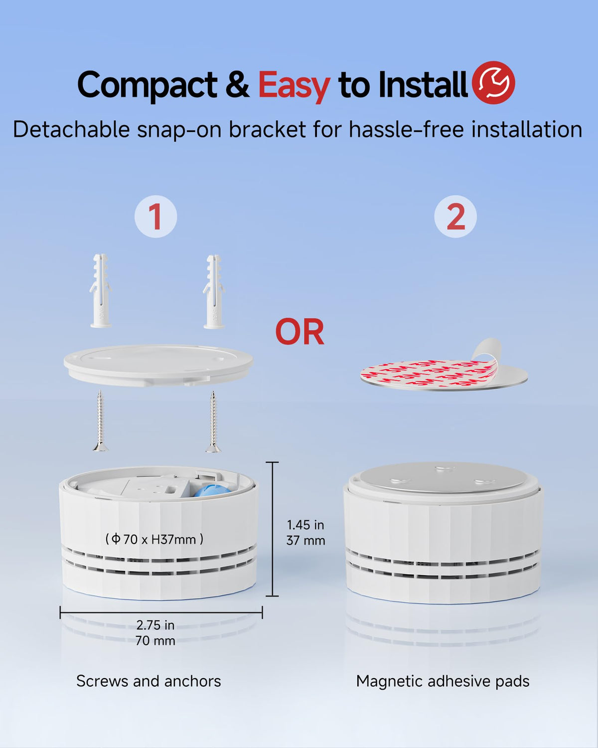 Carbon Monoxide Detectors 3-Pack with Gateway J3088