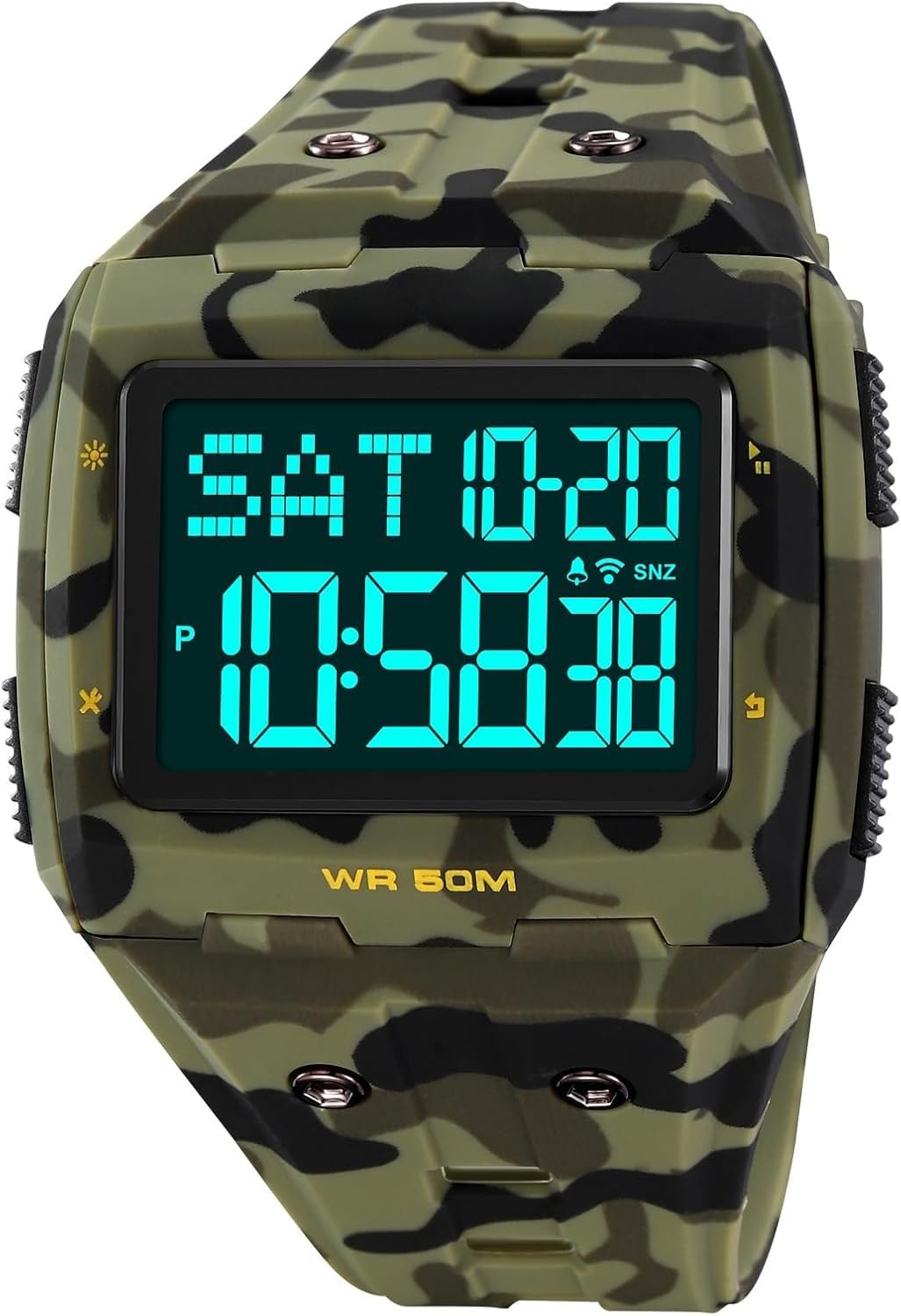 Large Face 5ATM Water Resistant Digital Mens Watch X827