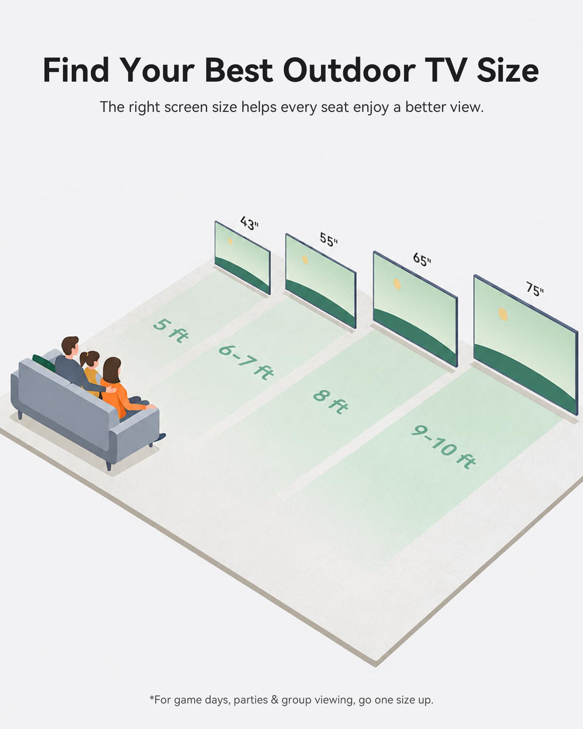 55" Smart Waterproof Outdoor TV I96739
