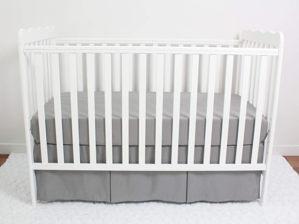 3-Pack Fitted Crib Sheets Set, 9" Deep Microfiber, Navy Blue Charcoal Gray B534