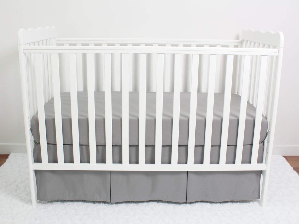 3-Pack Fitted Crib Sheets Set, 9" Deep Microfiber, Navy Blue Charcoal Gray B534