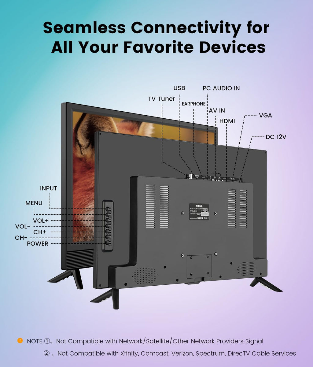 22 Inch 1080p LED Flat Screen HDTV D202820