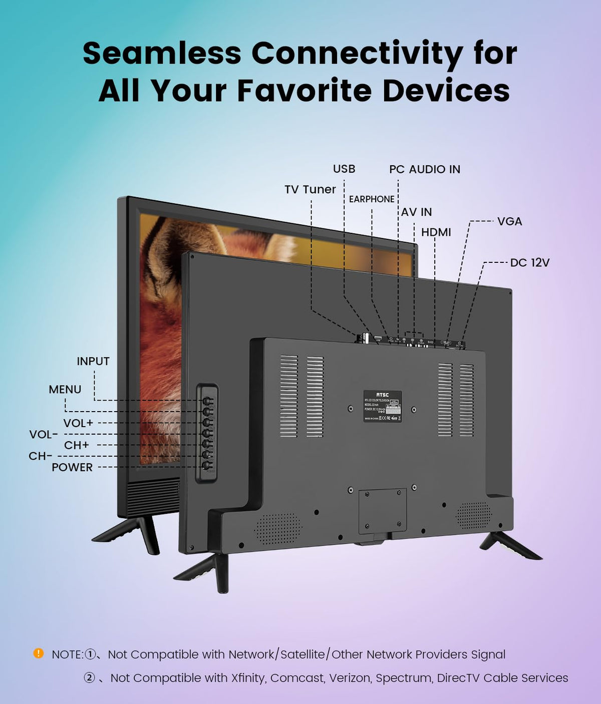 22 Inch 1080p LED Flat Screen HDTV D202820