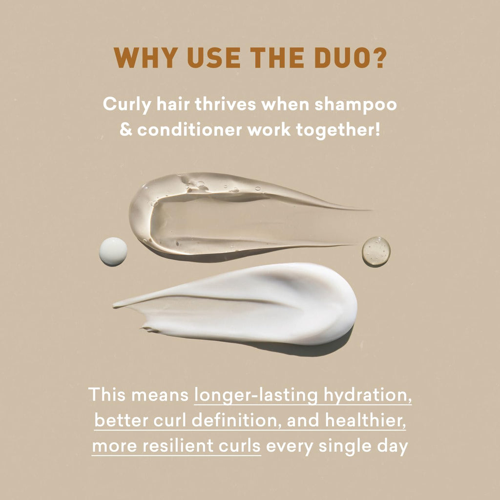 Sulfate-Free Hydrating Curl Enhancing Shampoo and Conditioner Set 16 oz C7297