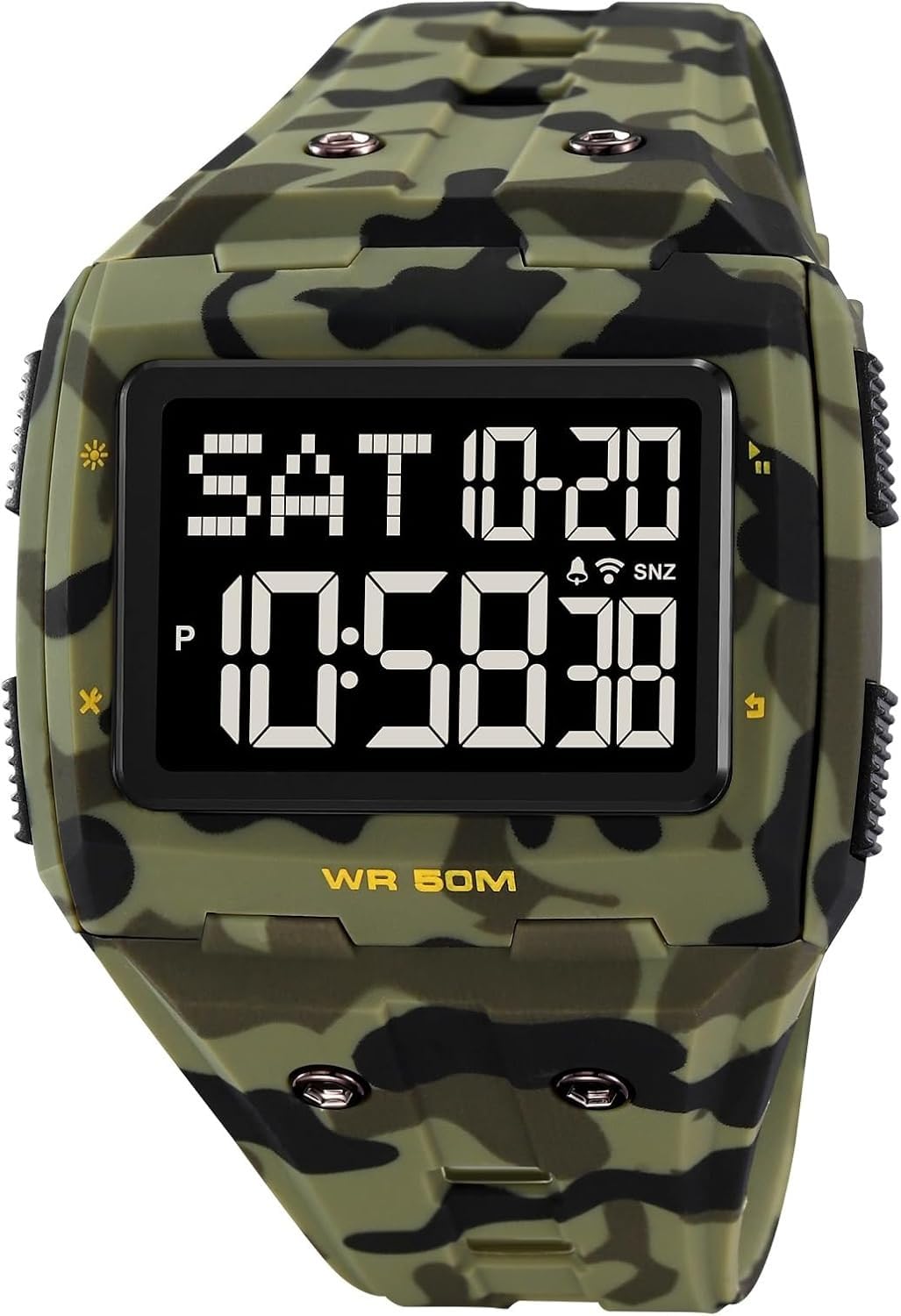 Large Face 5ATM Water Resistant Digital Mens Watch X827
