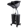 Portable Shampoo Bowl with Electric Pump and 4 Wheels H6339