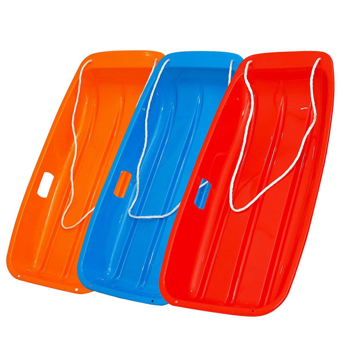 2 Piece Plastic Sled Board with Four Ropes A9338