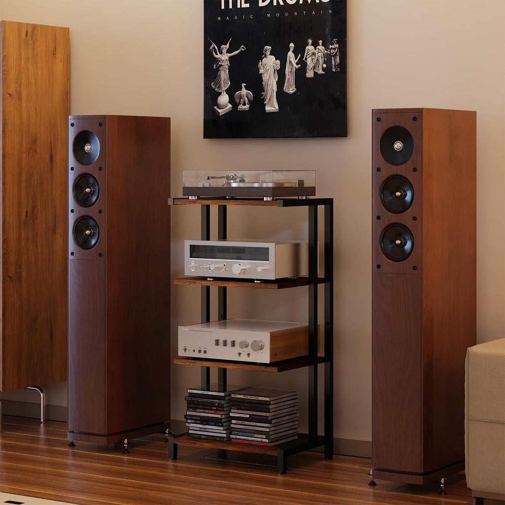 4-Tier Wooden AV Media Stand J62148