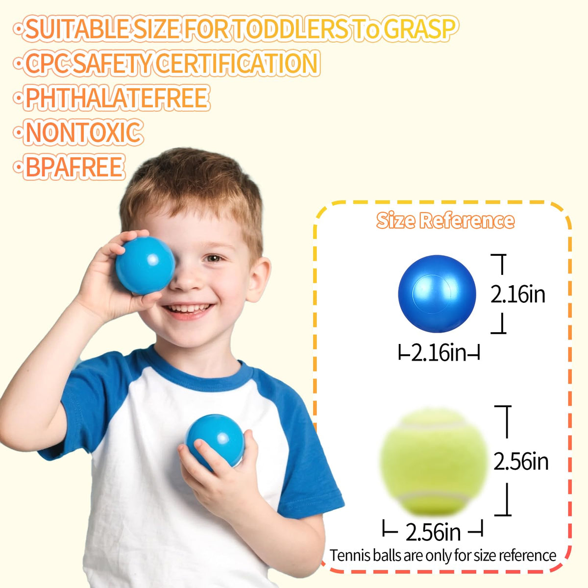 100 Pack 2.2 Inch Plastic Ball Pit Balls O995