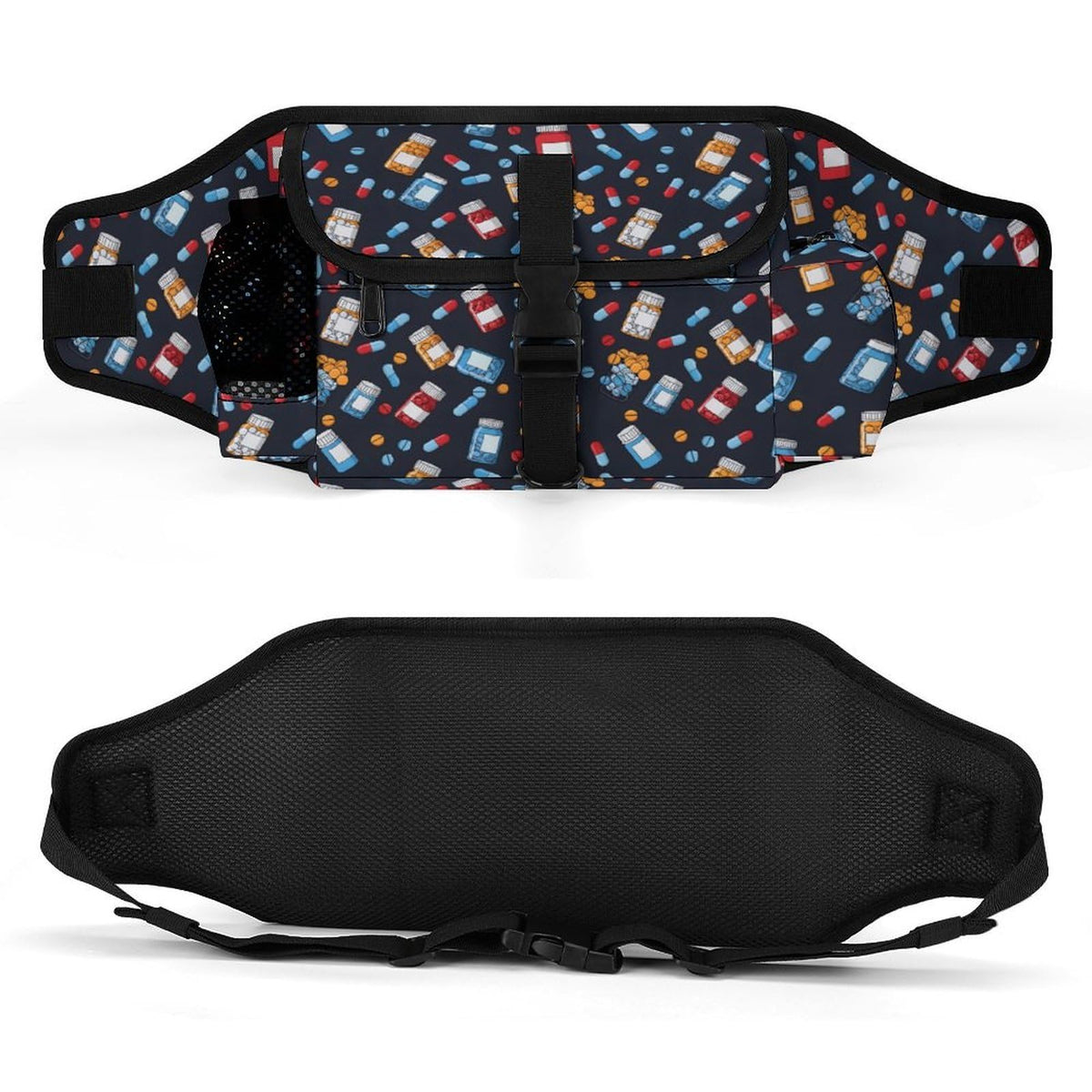 White Dog Walking Fanny Pack C3263
