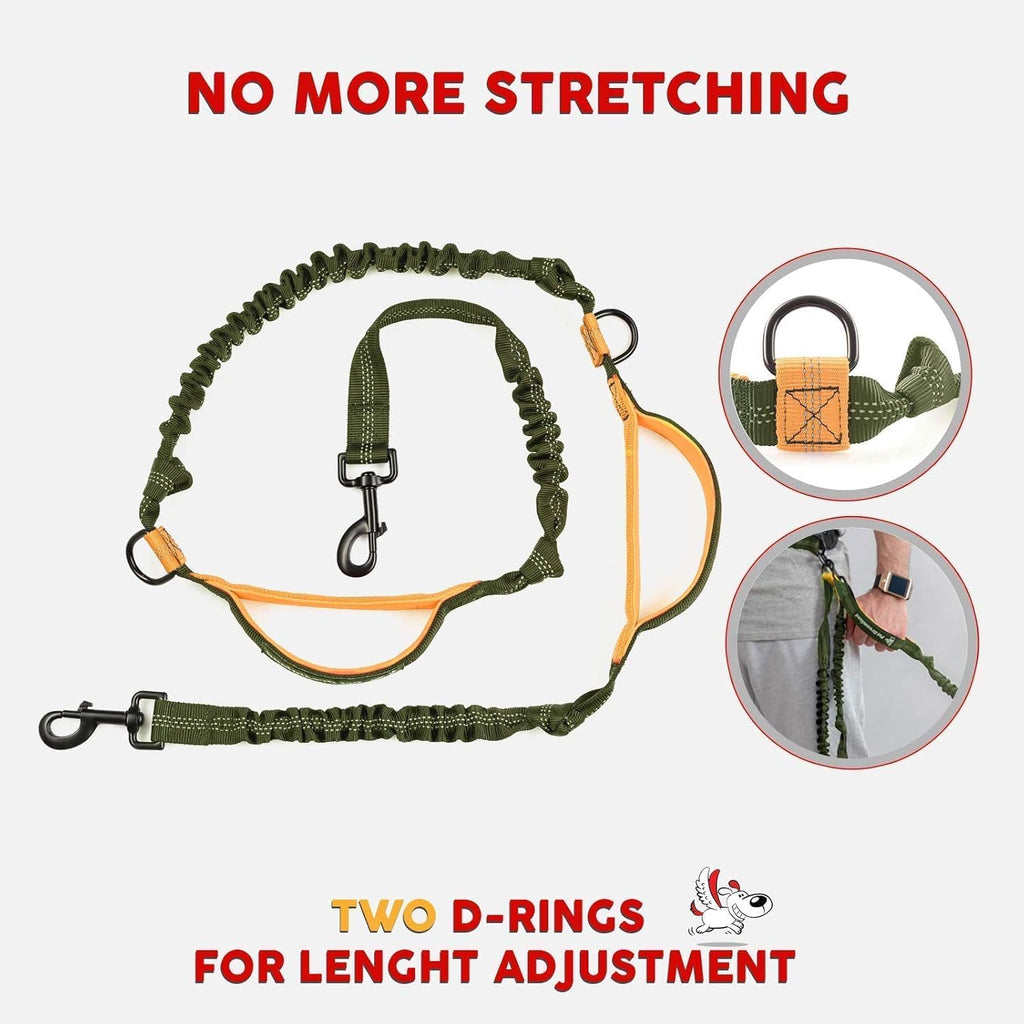 Hands Free Dog Leash for Large Dogs with Poop Bag Dispenser L495669