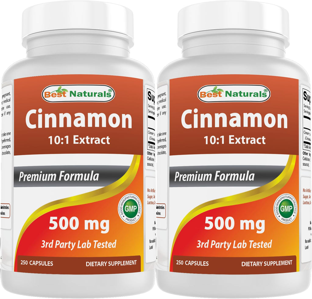 Cinnamon 500 mg 250 Capsules Pack of 2 I462940