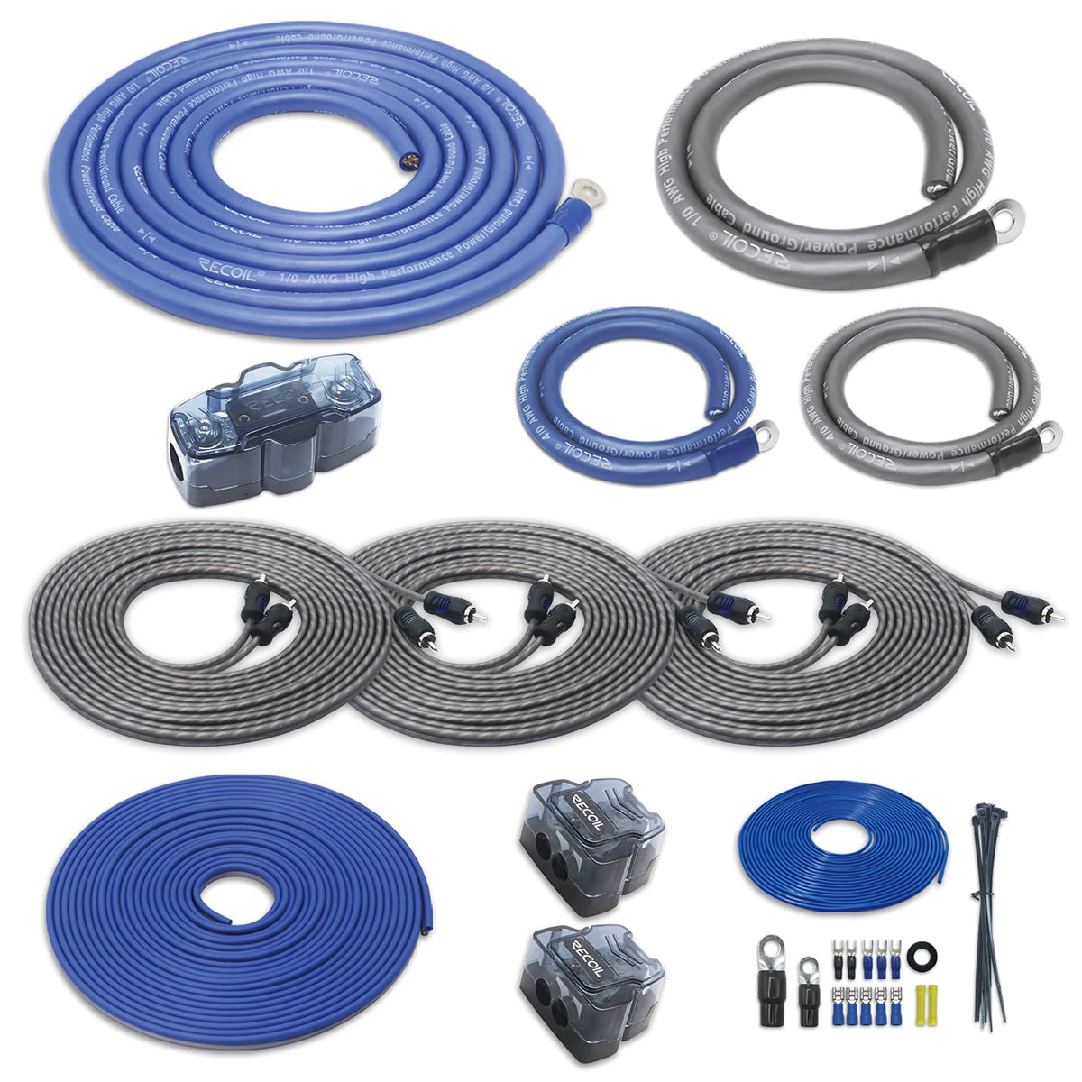 0 Gauge Car Audio Amplifier Wiring Installation Kit P310850
