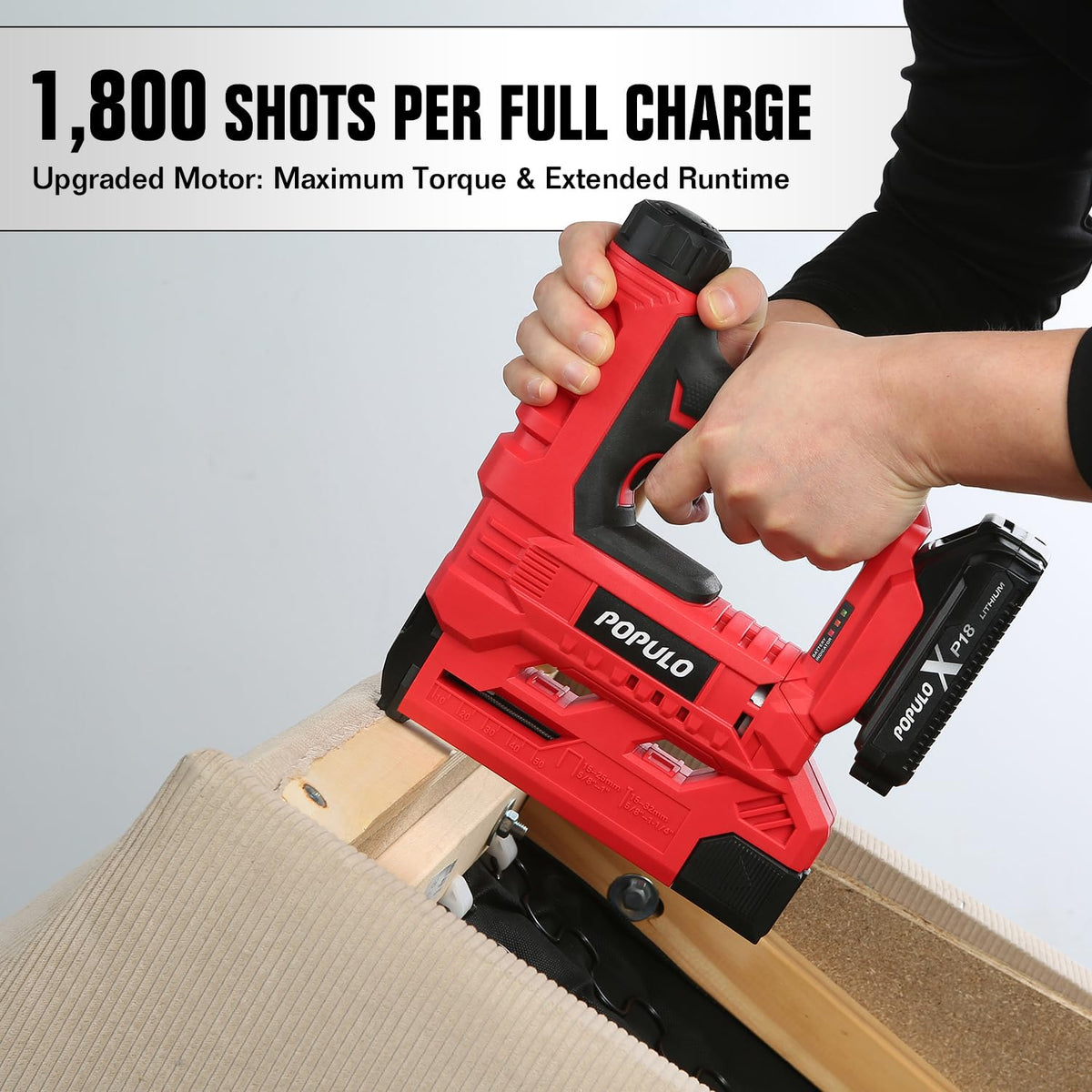 18 Gauge 2 In 1 Cordless Brad Nailer Stapler X550046