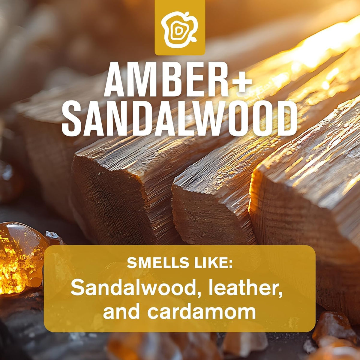 Amber Sandalwood Bath and Body Shower Gift Set E77644