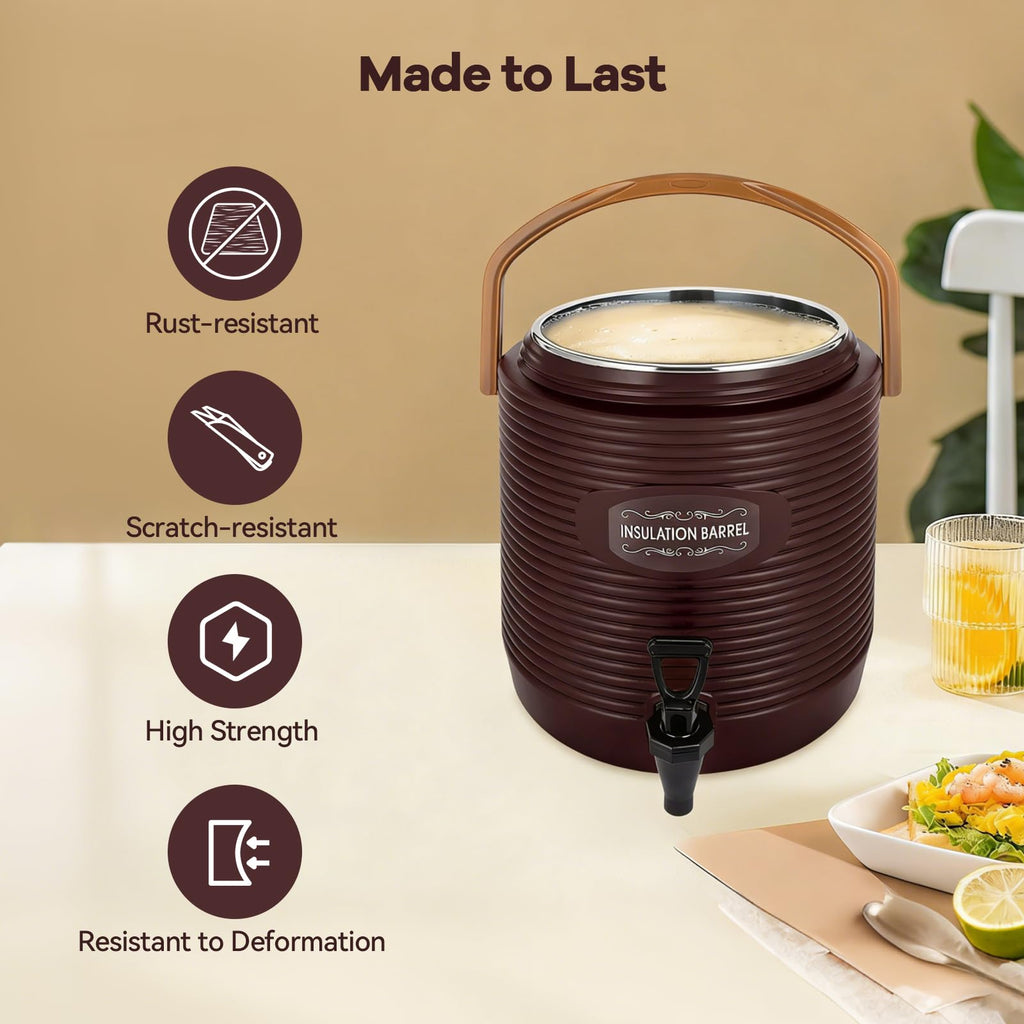3 Gallon Insulated Stainless Steel Beverage Dispenser with Faucet B22174