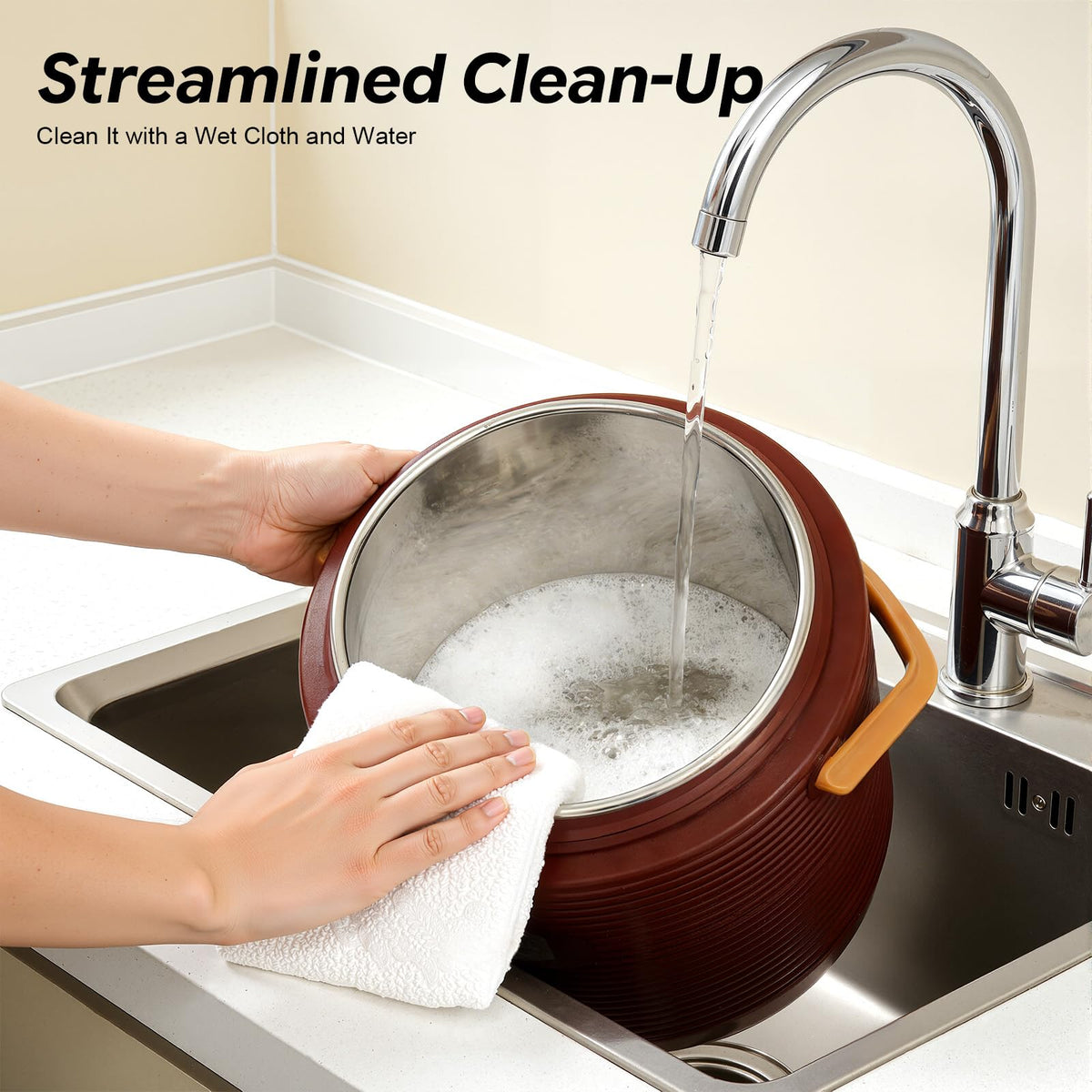 3 Gallon Insulated Stainless Steel Beverage Dispenser with Faucet B22174