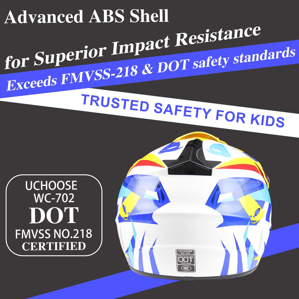 DOT Approved Kids Motocross Helmet with Goggles N889628