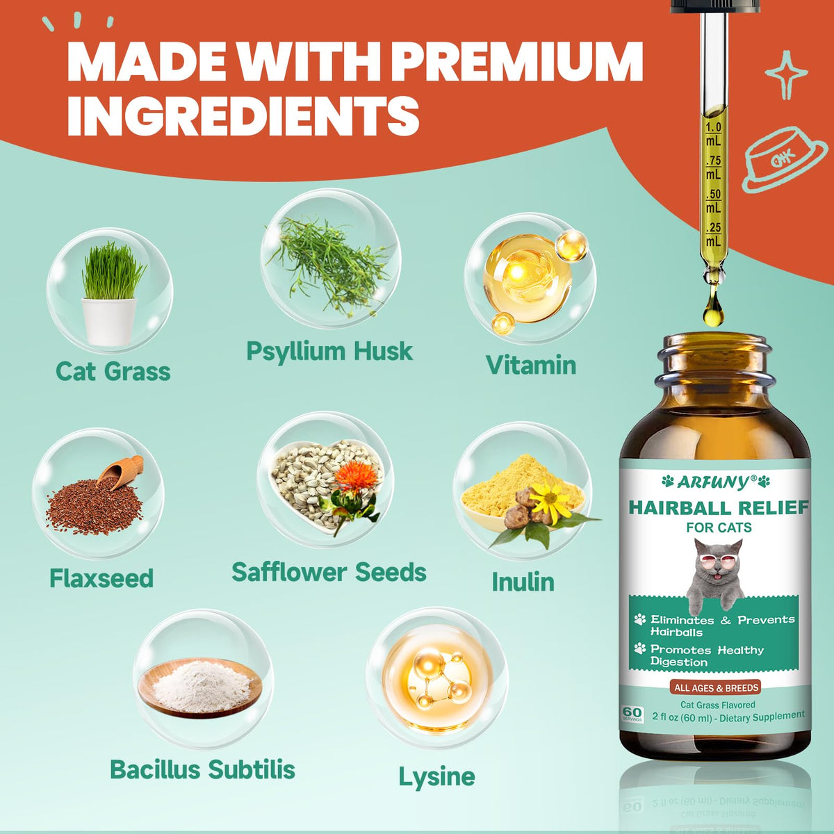 Hairball Treatment for Cats 120ML S955366