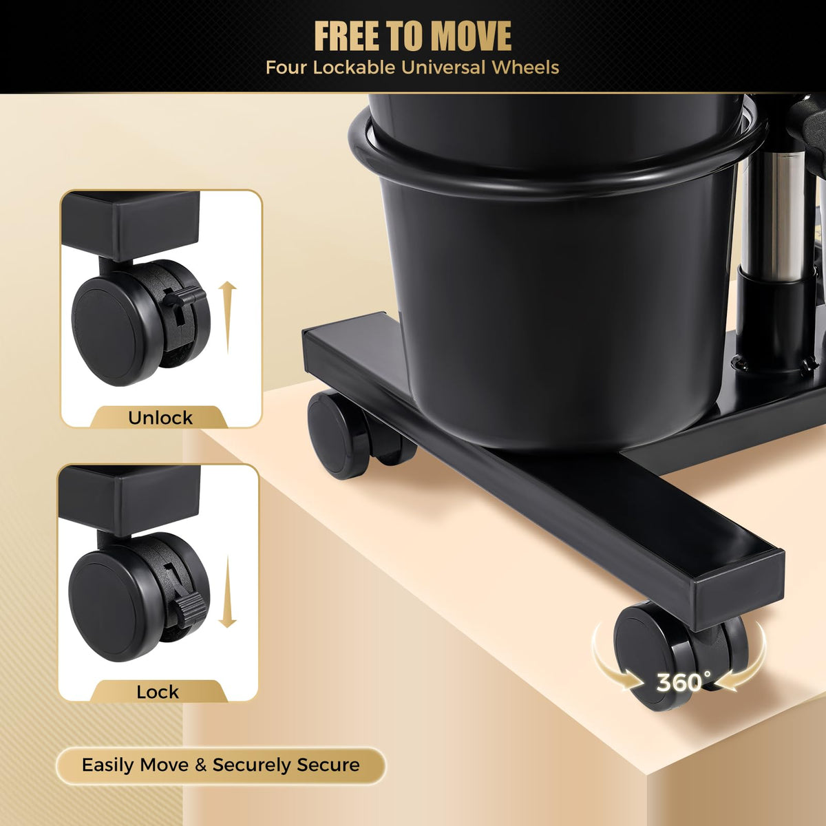 Portable Shampoo Bowl with Electric Pump and 4 Wheels H6339