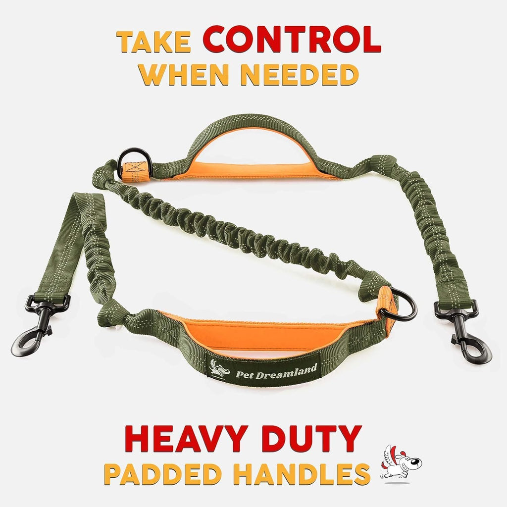 Hands Free Dog Leash for Large Dogs with Poop Bag Dispenser L495669
