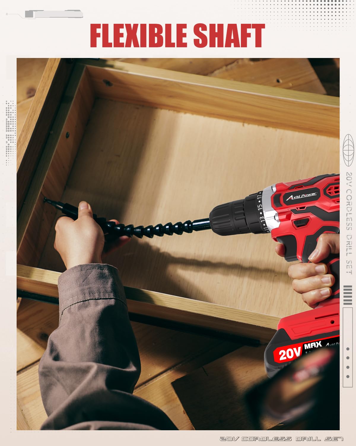 20V Cordless Drill Set with Battery & Charger V4251