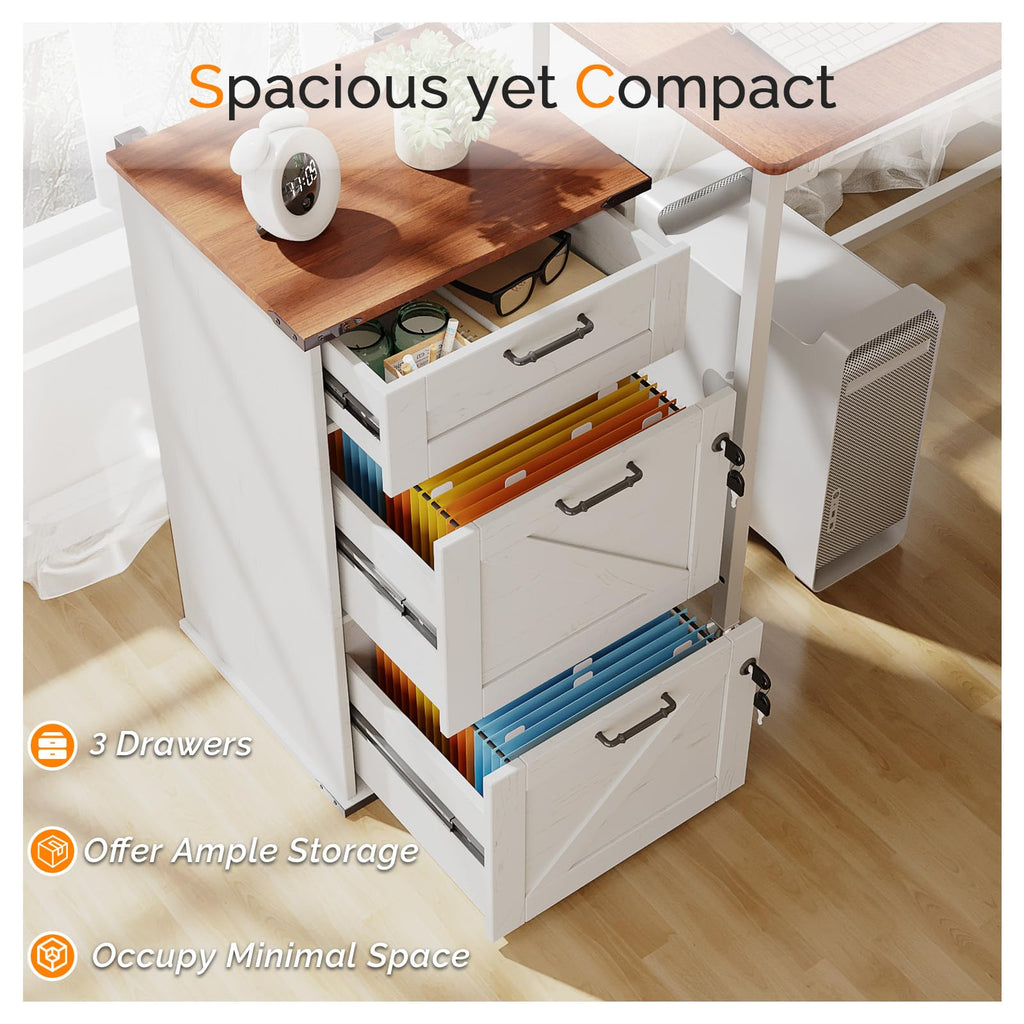 3 Drawer File Cabinet with Lock Y1984