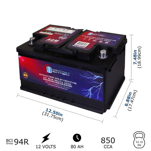 12V 80AH 850 CCA Replacement Battery T149685