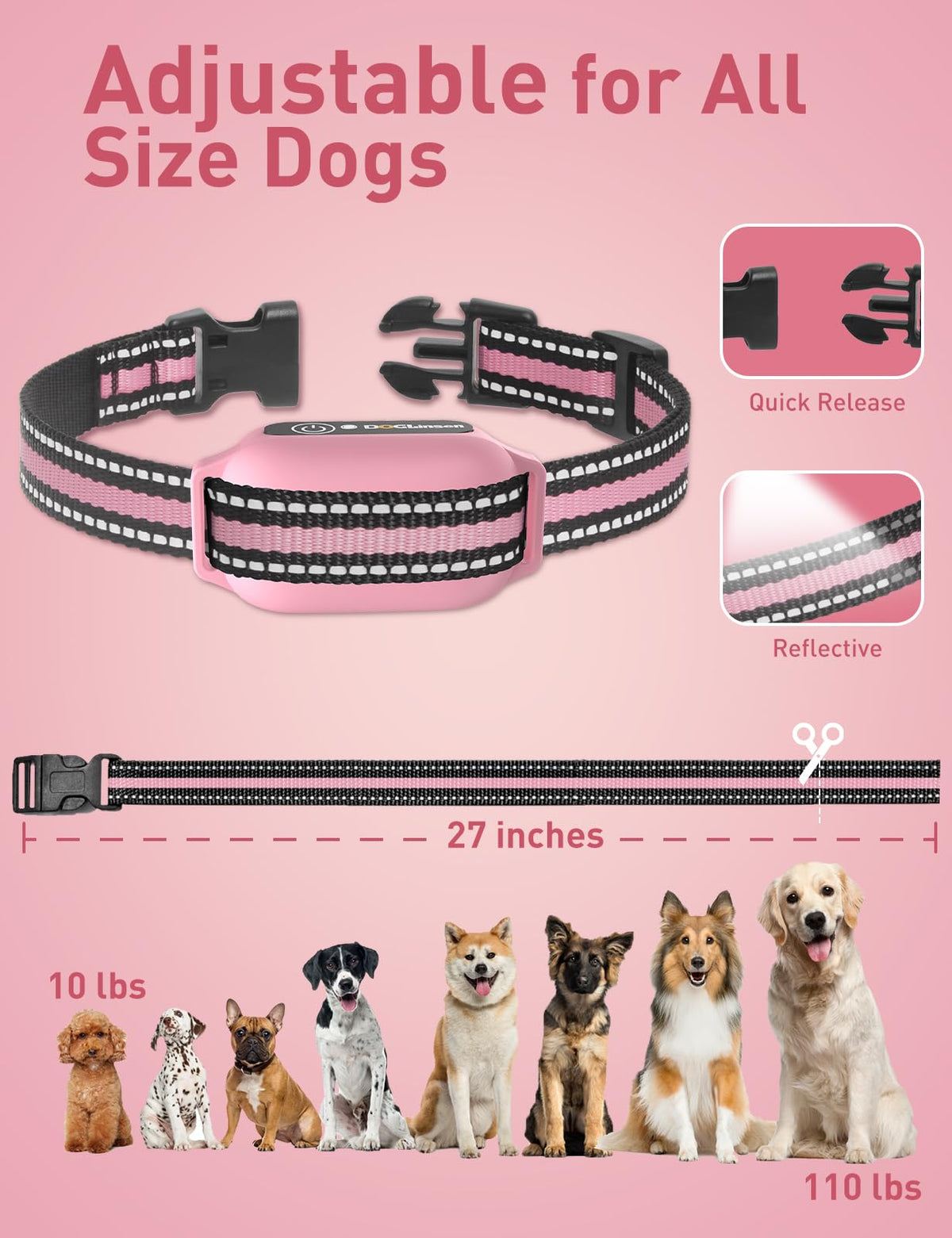 Beep and Vibrating Dog Collar with Remote L3229